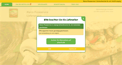 Desktop Screenshot of marco-pizzaservice.de