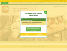 Tablet Screenshot of marco-pizzaservice.de